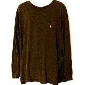 Polo Ralph Lauren Big & Tall Long-Sleeved One Pocket T-Shirt